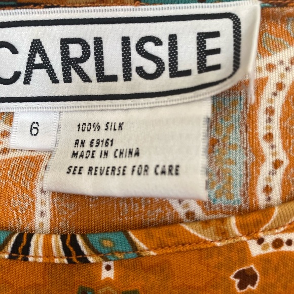 vintage silk long sleeve - Picture 3 of 4